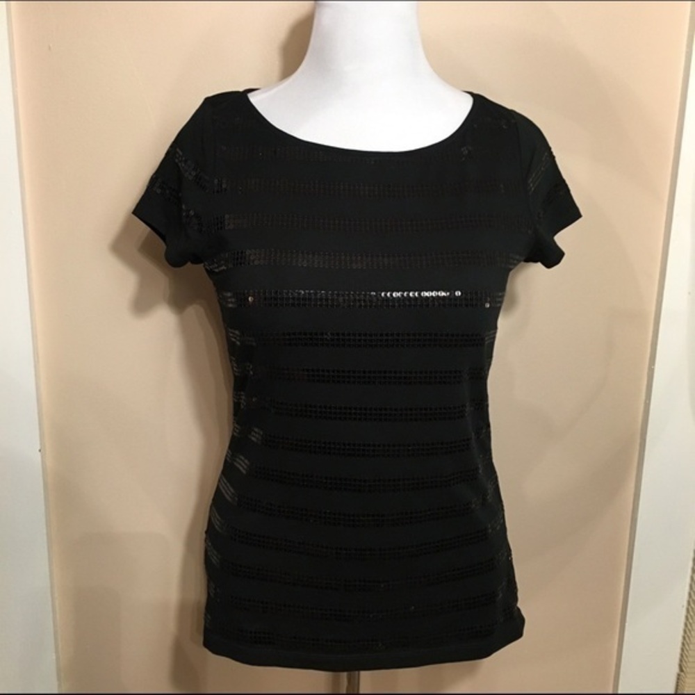Loft sequin cotton shirt